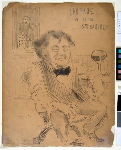 Dink nel suo studio, c.1895 da William James Glackens