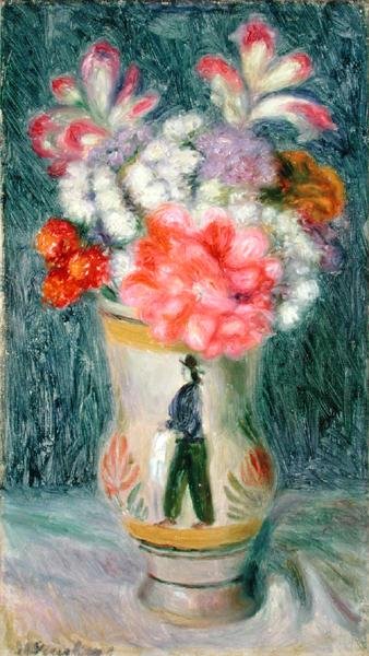 Fiori in un vaso di Quimper da William James Glackens