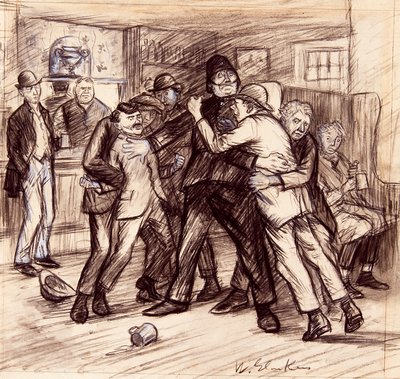 Ci sono voluti quattro di noi per tenerli separati da William James Glackens
