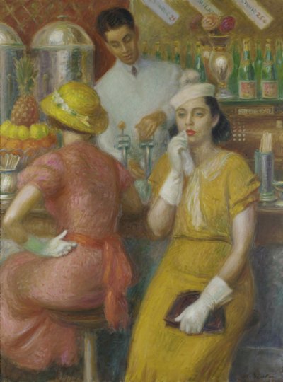La fontana della soda, 1935 da William James Glackens