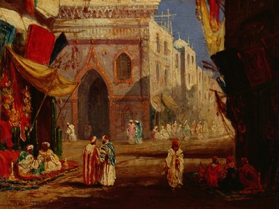 Una strada al Cairo da William James Muller