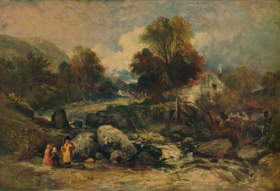 Mulino Dol-y-Garrog vicino a Llanrwst, Caernarvonshire, c1844 da William James Muller