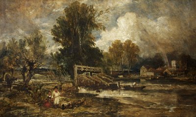 Trappole per anguille a Goring da William James Muller