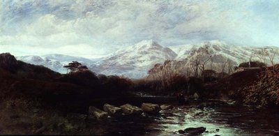 Ampio paesaggio fluviale da William James Muller