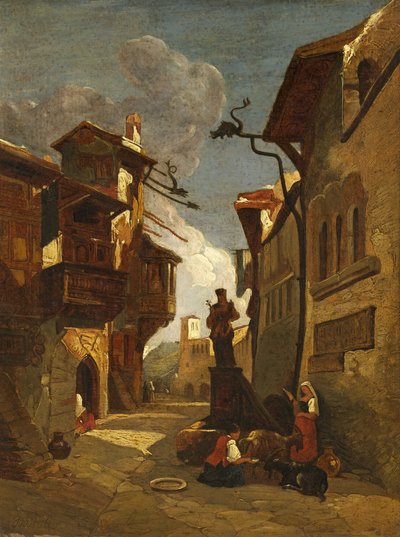 Scena di strada italiana da William James Muller
