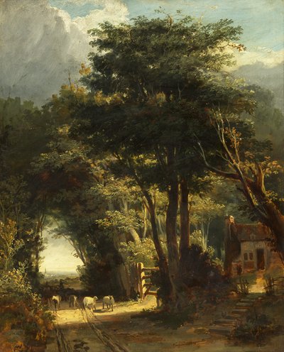 Paesaggio con la Chiesa di Frenchay in Lontananza da William James Muller