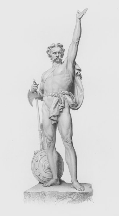 Caractacus, inciso da W Roffe dalla statua di J H Foley, RA da William John Roffe