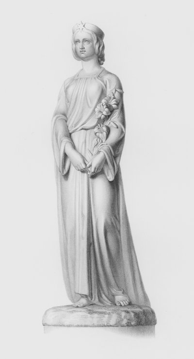 Castità, inciso da W Roffe dalla statua di J Durham da William John Roffe