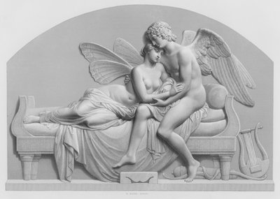 Cupido e Psiche (incisione) da William John Roffe