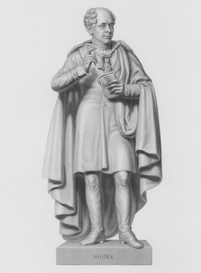 Moore, inciso da W Roffe dalla statua di C Moore, MRIA da William John Roffe