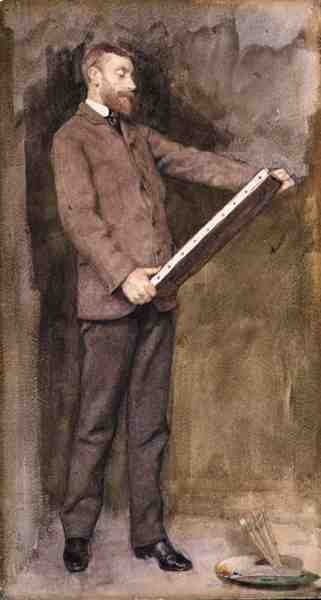Ritratto di Norman Garstin (1847-1926) c.1882 da William John Wainwright