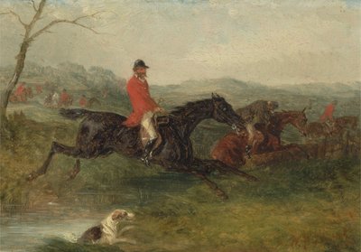 Caccia alla Volpe: Saltando un Ruscello da William Joseph Shayer