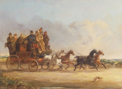 La carrozza e i quattro cavalli di Mr. Charles Higgins da William Joseph Shayer