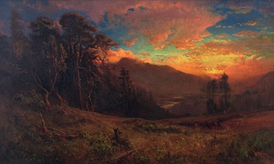 Un tramonto autunnale sul fiume Russian da William Keith