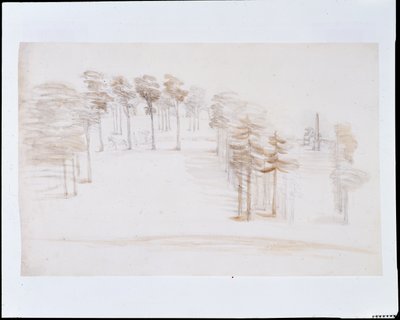Chiswick, vista da un punto elevato sopra il Tempio del Giardino degli Aranci da William Kent