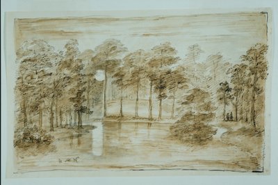 Progetto per il giardino boschivo acquatico, visto al chiaro di luna da William Kent