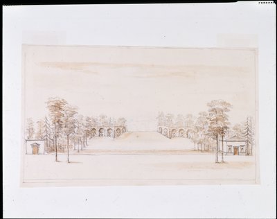 Progetto prospettico per una nuova aranciera da William Kent