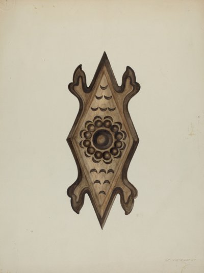 (dettaglio) Lato del confessionale da William Kieckhofel