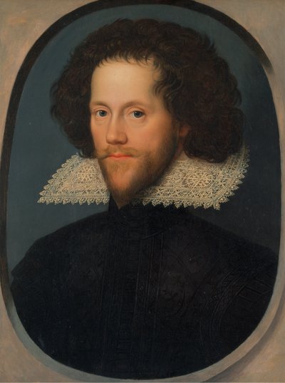Ritratto di Gray Brydges, quinto Barone Chandos, di Sudeley Castle, Gloucestershire (1579-1621) da William Larkin