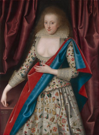 Ritratto di una giovane donna, possibilmente Jane, Lady Thornhaugh da William Larkin