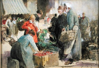 Un mercato in Piccardia da William Lee Hankey