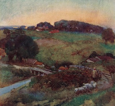 Illustrazione per The Deserted Village di Oliver Goldsmith da William Lee Hankey