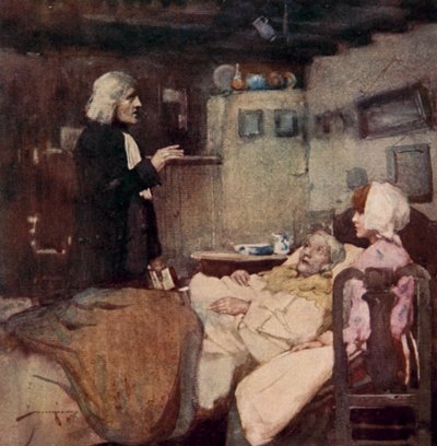 Illustrazione per Il villaggio abbandonato di Oliver Goldsmith da William Lee Hankey