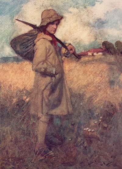 Illustrazione per Il villaggio abbandonato di Oliver Goldsmith da William Lee Hankey
