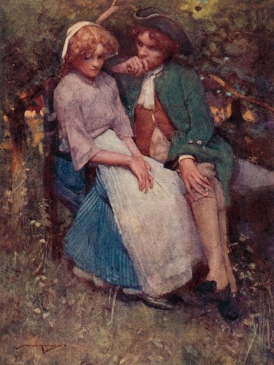 Illustrazione per Il villaggio abbandonato di Oliver Goldsmith da William Lee Hankey