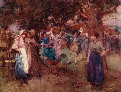 Illustrazione per The Deserted Village di Oliver Goldsmith da William Lee Hankey