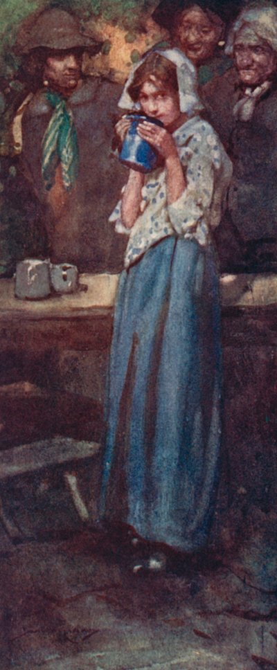 Illustrazione per Il Villaggio Abbandonato di Oliver Goldsmith da William Lee Hankey