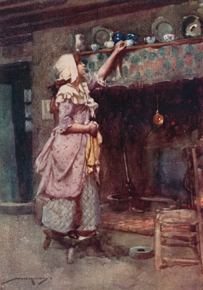 Illustrazione per Il Villaggio Abbandonato di Oliver Goldsmith da William Lee Hankey