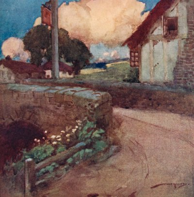 Illustrazione per Il Villaggio Abbandonato di Oliver Goldsmith da William Lee Hankey