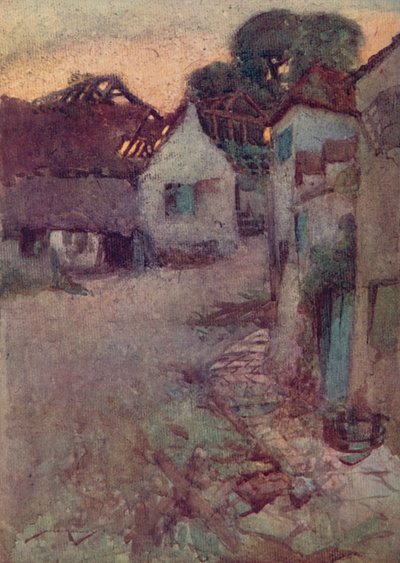 Illustrazione per Il Villaggio Abbandonato di Oliver Goldsmith da William Lee Hankey