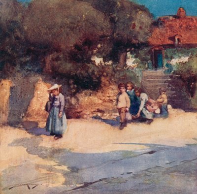 Illustrazione per The Deserted Village di Oliver Goldsmith da William Lee Hankey