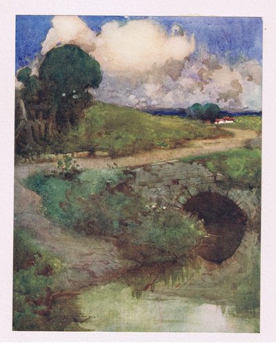 Il ruscello rinfrescante, il verde vestito d