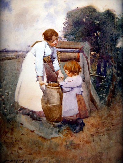 Due ragazze al pozzo da William Lee Hankey