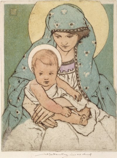 Vergine Maria con il Bambino Gesù da William Lee Hankey
