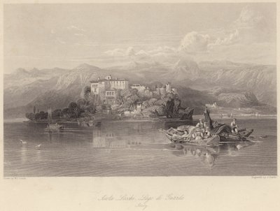 Isola Lecchi, Lago di Garda, Italia da William Leighton (after) Leitch