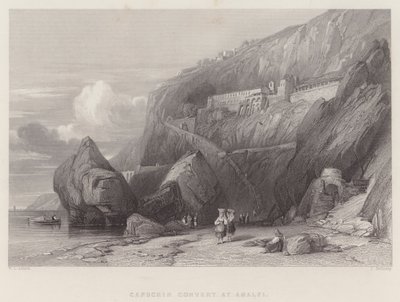 Convento dei Cappuccini ad Amalfi (incisione) da William Leighton Leitch