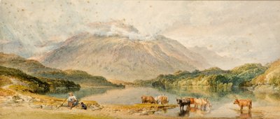 Bovini in un Paesaggio da William Leighton Leitch