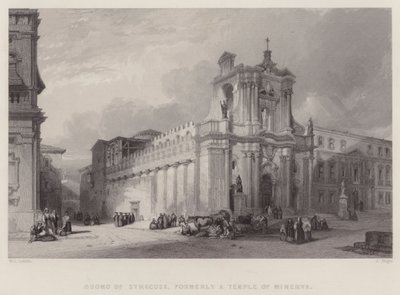 Duomo di Siracusa, un tempo Tempio di Minerva da William Leighton Leitch