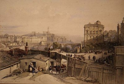 Edimburgo dal Mound da William Leighton Leitch