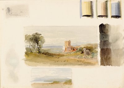 Lezioni di Pittura Paesaggistica con Schema di Colori Indicato da William Leighton Leitch