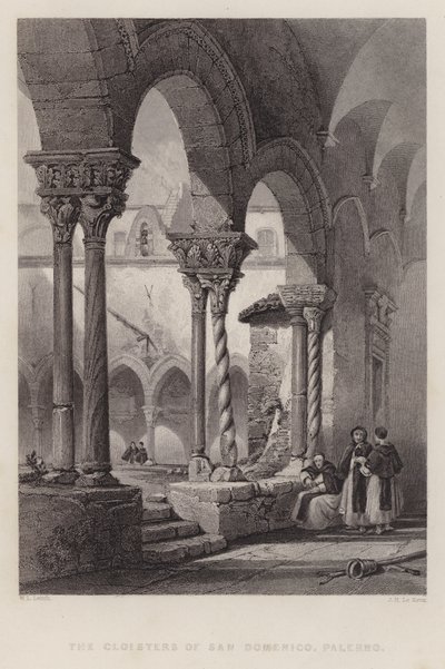 I Chiostri di San Domenico, Palermo da William Leighton Leitch