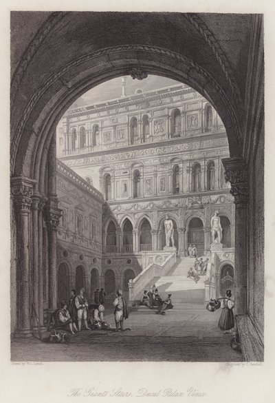 Le Scale dei Giganti, Palazzo Ducale, Venezia da William Leighton Leitch