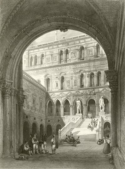 Le scale dei giganti, Palazzo Ducale, Venezia da William Leighton Leitch