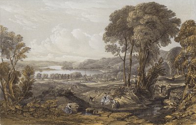 Vista del Clyde sopra il traghetto di Erskine da William Leighton Leitch