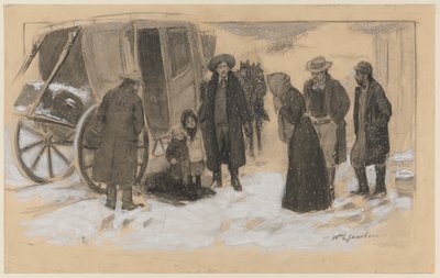 Schizzo per "Natale sul Fiume" da William Leroy Jacobs