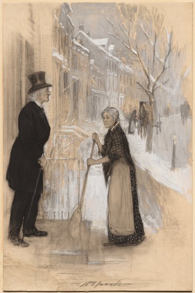 Schizzo per illustrare Non congedato con onore, 1904 da William Leroy Jacobs